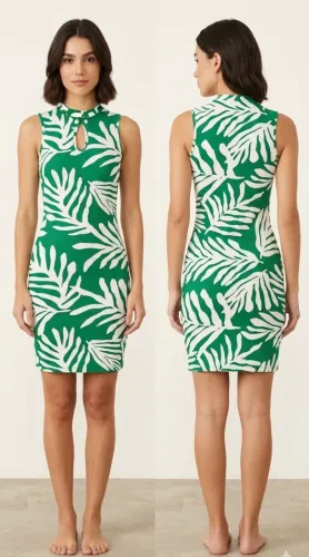 Vestido Canelado MALWEE, Tamanho PP 