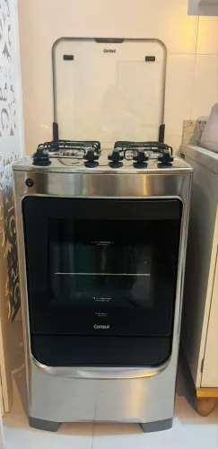 Fogão Consul 4 Bocas Inox Acendimento Automático - Ótimo Estado
