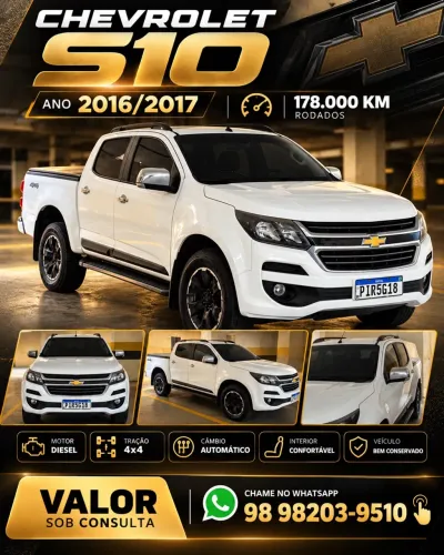 Chevrolet S10 Pick-up LT 2.8 TDI 4X4 CD Diesel 2017