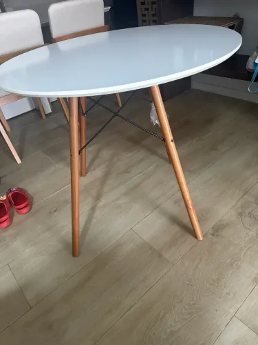 Mesa branca 90 cm