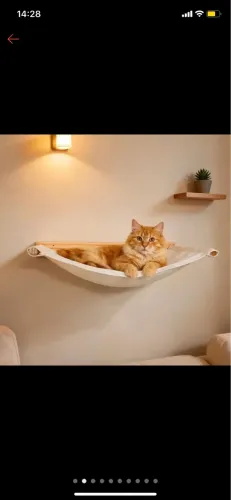 Rede Cama De Parede Suspensa Para Gatos