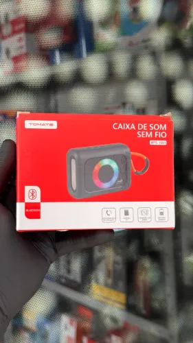 Caixa de Som Bluetooth Tomate MTS-1001 - Som Potente com LED RGB