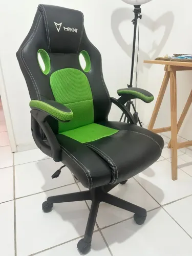 Cadeira Gamer Mavint UT-588T Preta e Verde - Impecável