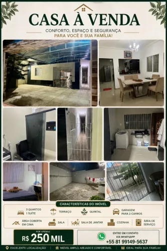 CASA A VENDA EM ÁGUAS COMPRIDAS