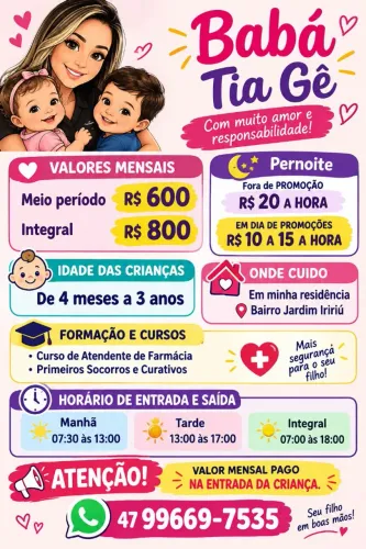 Sou baba em minha residência