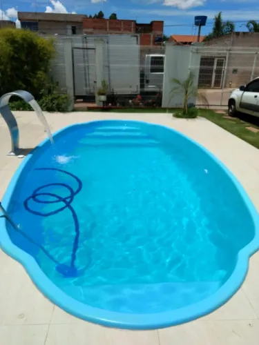 Piscina de fibra de 7M oval