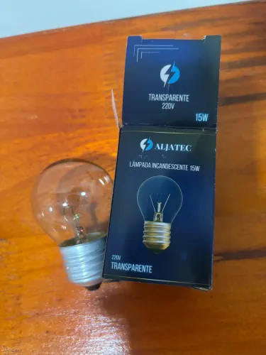 Lâmpada Bolinha Incandescente Aljatec 15W Transparente E27 Kit 35 lâmpadas 