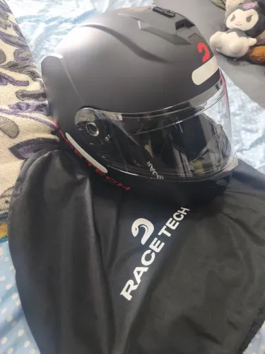 CAPACETE RACE TECH SIGNAL ARTICULADO PRETO FOSCO ? SEMINOVO