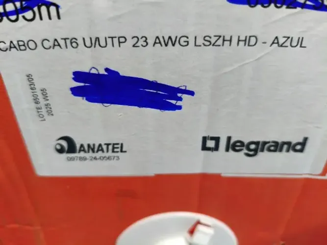 Cabo de rede Legrand Cat6 Gigalan, diversas medidas
