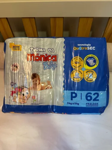 2 Pacotes Fralda Turma da Mônica P