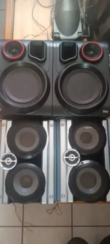 4 CAIXAS DE SOM - 2 SONY E 2 PHILCO