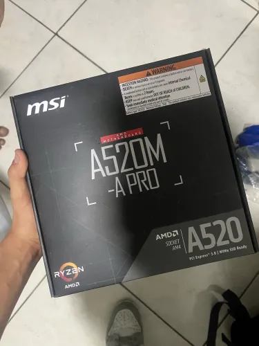 Placa-Mãe MSI A520M-A PRO, AMD AM4, DDR4, mATX
