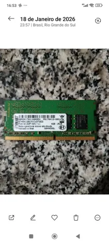 Memória RAM DDR4 4GB Notebook 