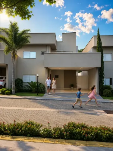 Casa de condomínio para venda possui 131 metros quadrados com 3 quartos