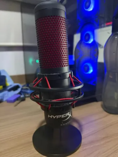 Microfone Condensador Gamer HyperX QuadCast USB
