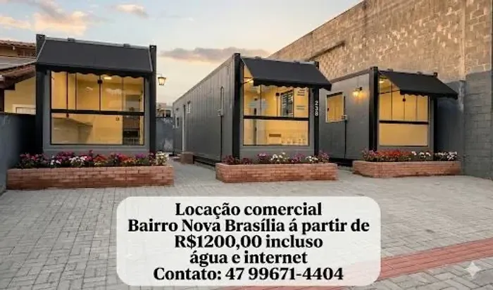 Imóvel modular ideal para pequenos negócios 