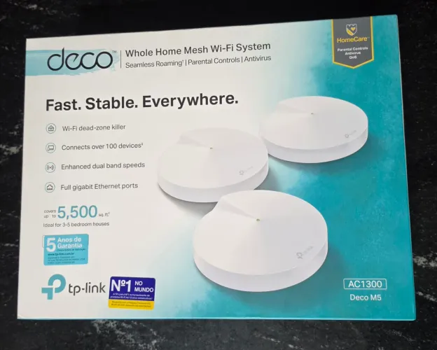 Roteador WiFi Tplink Deco M5 - estado de novo