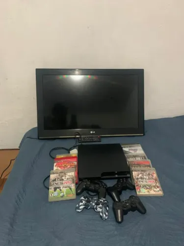 Ps3 + televisão LCD 32 polegadas 