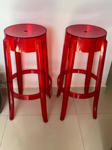Banqueta de acrílico