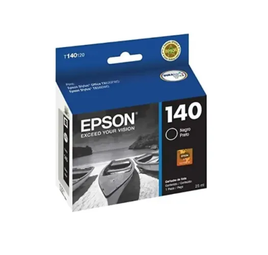 Cartucho Epson 140 T140120 preto 620FW WF3012 T42W no Blister 25ml