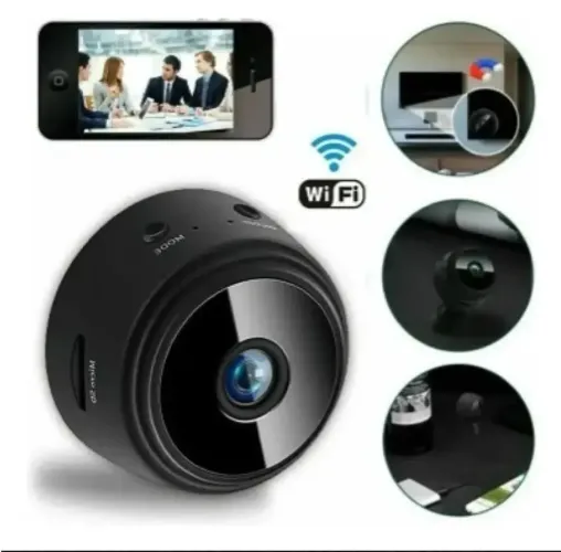 Mini Câmera De Segurança Fixa Espiã A9 Wi-fi Fullhd 90° Com