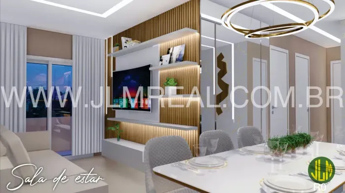 RESIDENCIAL DOM CASMURRO, BAIRRO DAMAS, NASCENTE, 57m², 3 QUARTOS, 2 VAGAS