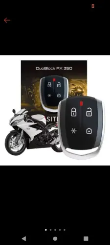 Alarme novo da marca pósitron carro e moto.