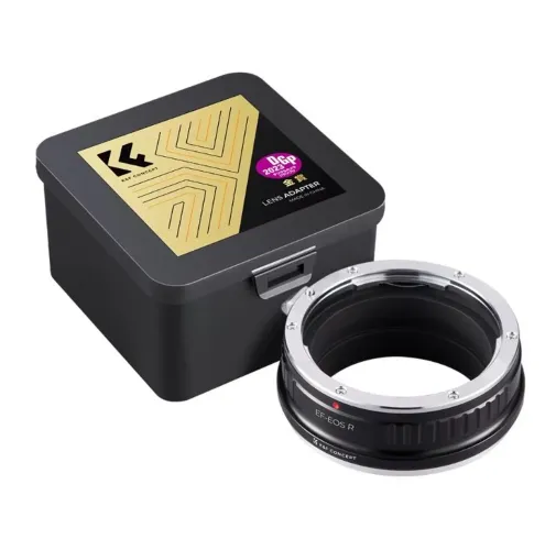 Adaptador de Montagem de Lente K&F CONCEPT para Lentes Canon EOS RF para EF 