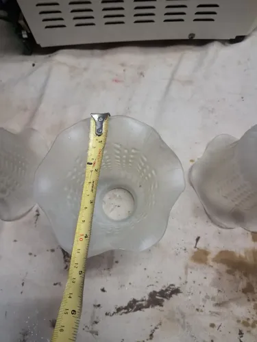 3 cupula para luminaria antiga. vidro
