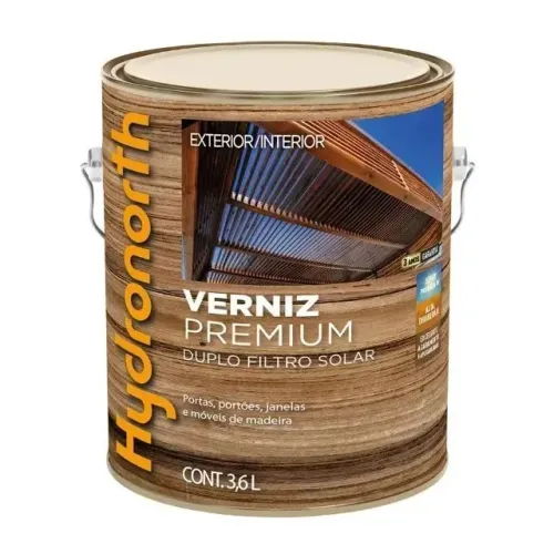 Verniz Premium Brilhante Hydronorth Imbuia Galao 3,6 L