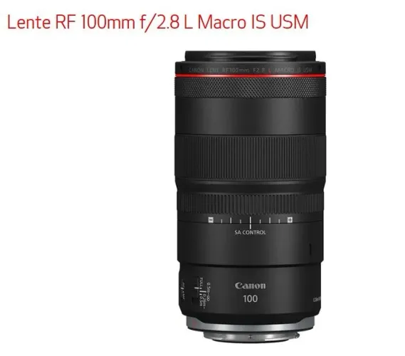 Lente Canon RF 100mm f/2.8 L Macro IS USM