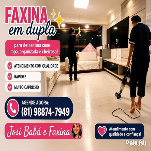 Faxina em dupla