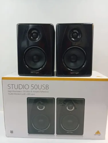 MONITOR DE REFERENCIA BEHRINGER STUDIO 50USB NA CAIXA