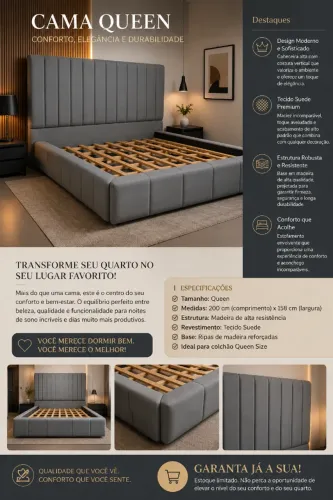 Cama Queen premium