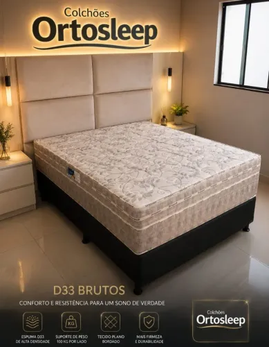 Colchão D33 brutos 14 centímetros