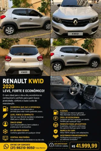 Renault Kwid Zen 1.0 Flex 12V 5P Mec. 2020