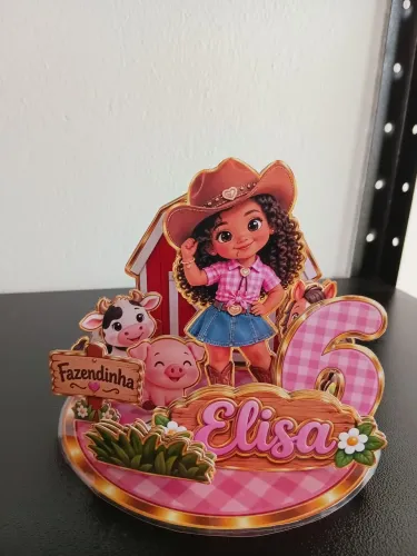 Topo de bolo cenario 3d