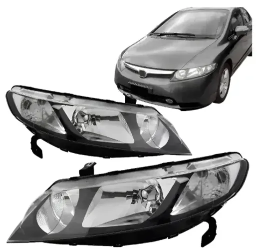 Farol Civic Honda 2007 2008 2009 2010 2011 Lado Esquerdo