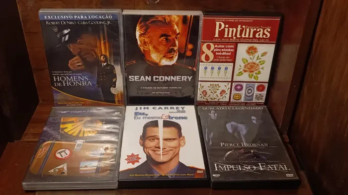 Lote com 6 DVDs Originais - Filmes e Coleção Especial
