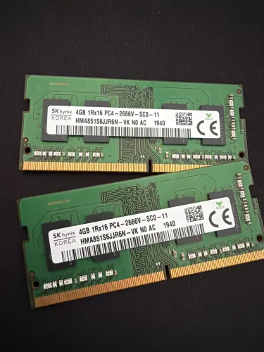 Memória RAM Notebook 8GB (2x4GB) DDR4 2666MHz SK Hynix