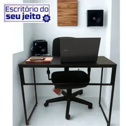 Escrivaninha Reforçada NOVA Mesa Estilo Industrial Multiuso para Computador Notebook Gamer