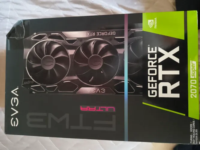 Placa de vídeo GEOFORCE RTX 2070 3 MES DE USO E UMA PLACA MÃE MSI AMD RYZEN AM5 B650