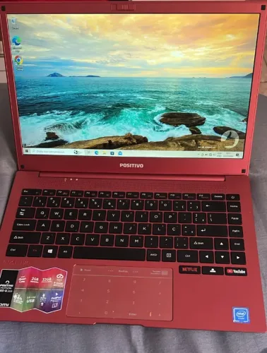Notebook Positivo Motion Red Q464C - Vermelho - Conservado