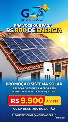 Está cansado de pagar energia cara? Temos a solução!