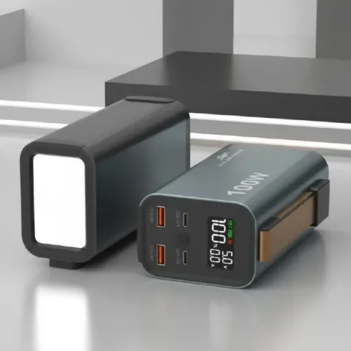 Power Bank Turbo 30000mah P/Macbook ou Starlink mini Notebook 100w Cor Preto