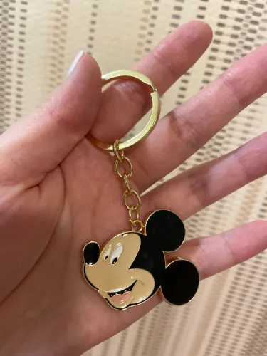 Chaveiros Dourados Disney Mickey & Minnie