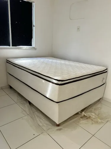 Cama box casal nova com molas ensacadas
