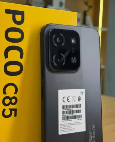 Celular POCO C85 NFC 256GB GLOBAL -- Cor Preto - Modelos 100% Novos Lacrados Originais 