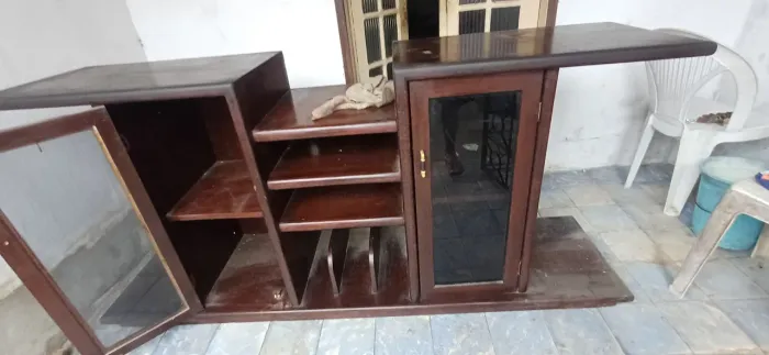 Rack de madeira rústica