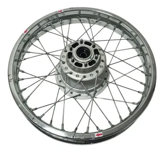 Roda Traseira Yamaha Crosser 150 Freio A Lona Original 63160 Prateado